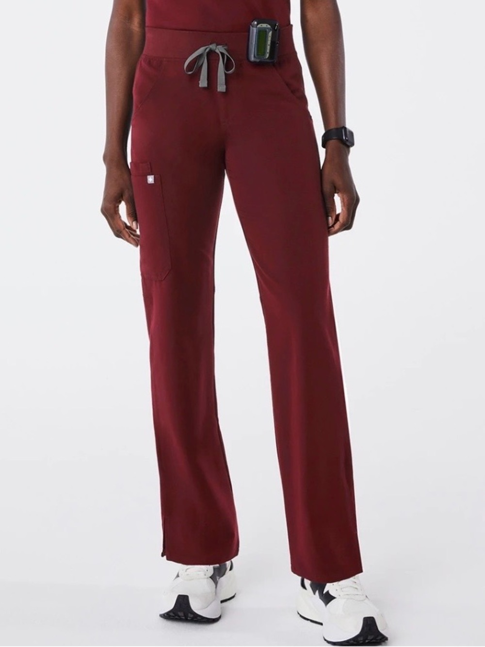 FIGS Kade Cargo Technical Collection Burgundy Scrub Pants, Size XXL/P